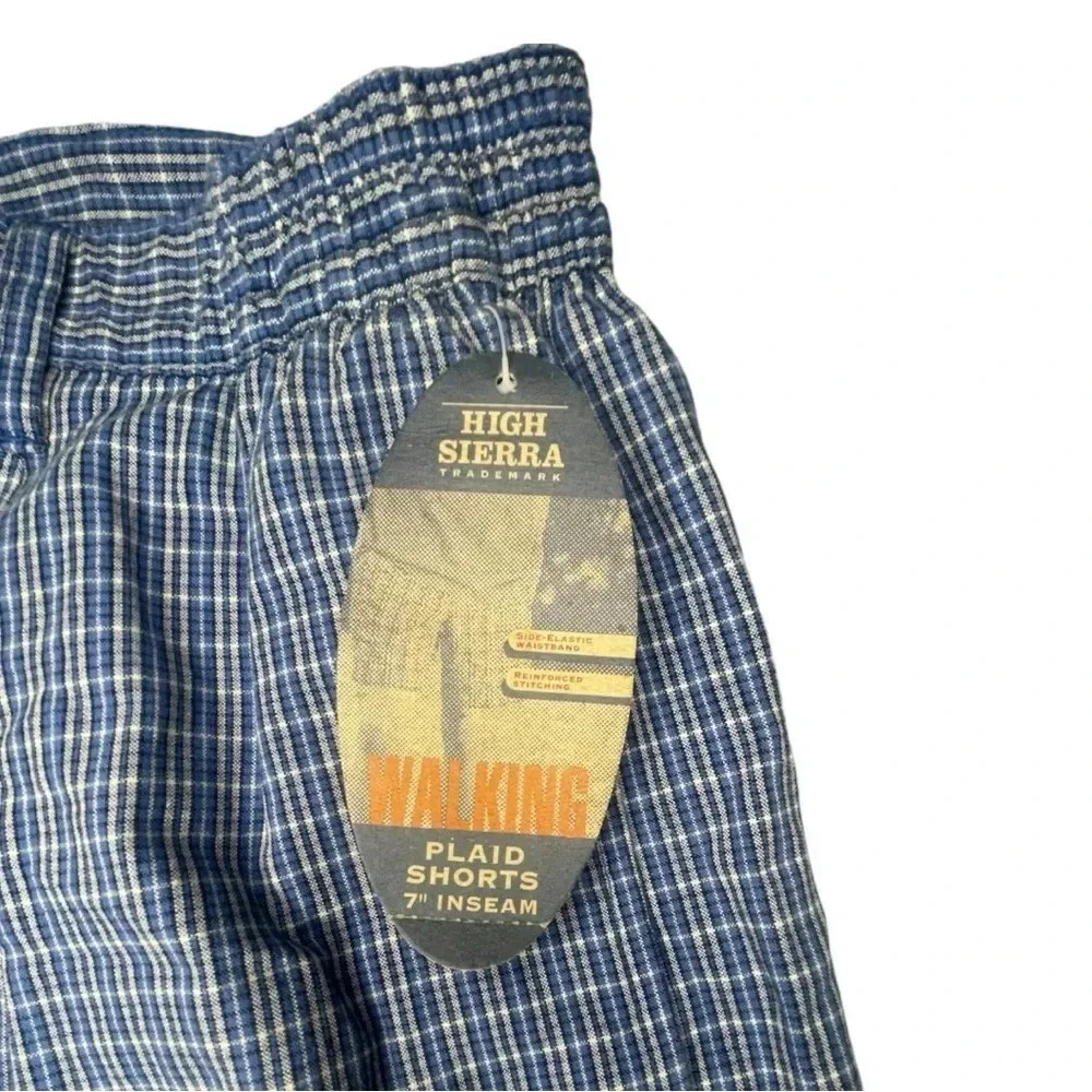 High Sierra Men’s Plaid Walking Shorts, Size 38, New with Tags – Comfortable